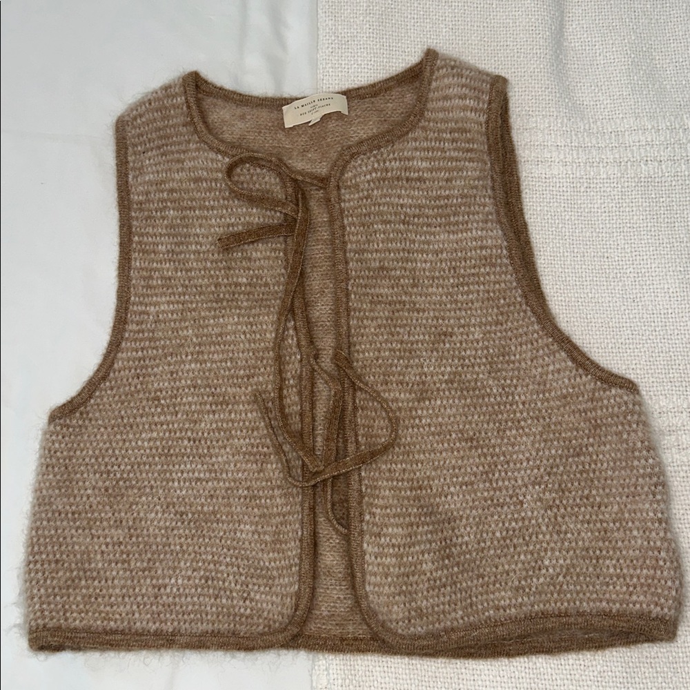 Sezane Pepy Cardigan Mottled Beige Ecru - Size M